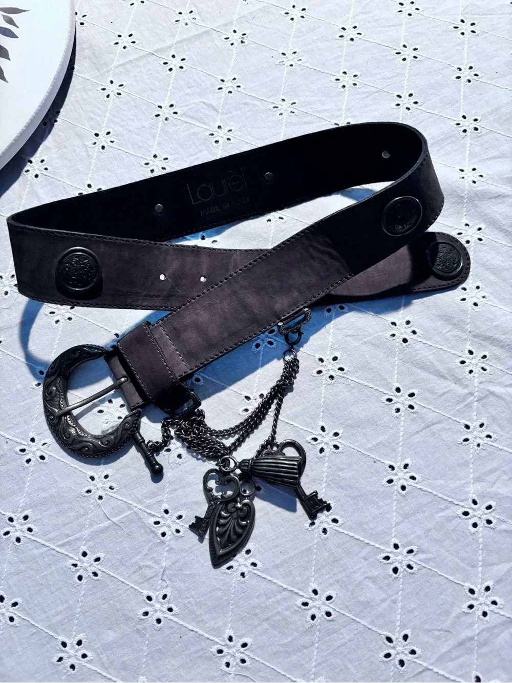 Laurel’ Italy Women's Charm Chain Waist Belt